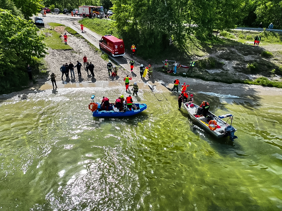 Zdjęcie lotnicze akcji ratowniczej Pogoria Alert 2025